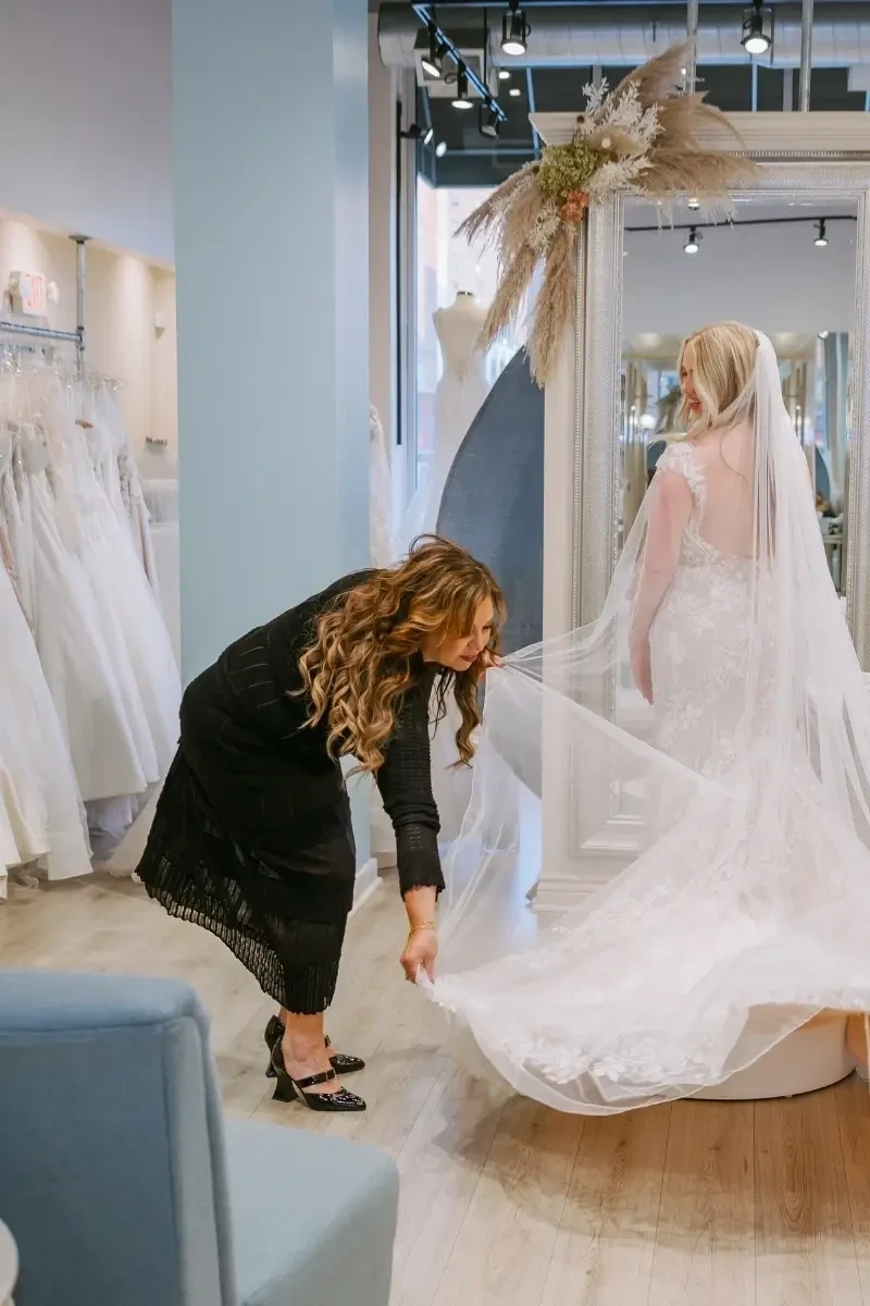 Showroom of Belle Amour Bridal Toledo Bridal Shop